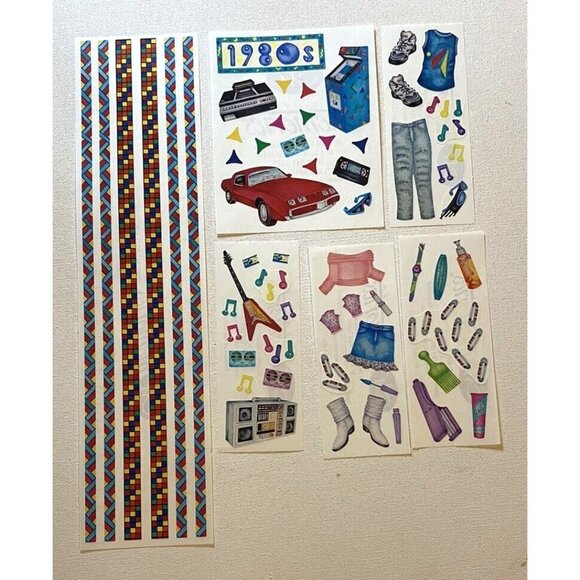 Creative Memories 80s DECADE Stickers BRAND NEW -1980s - Picture 2 of 5